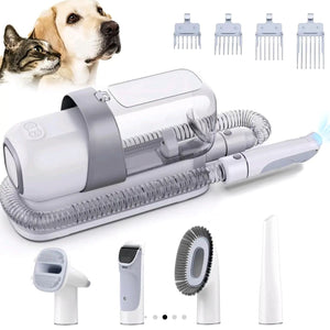 Pet grooming kit with vacuum for dogs and cats vacuum brush