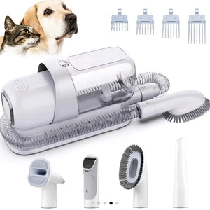 Pet grooming kit with vacuum for dogs and cats vacuum brush